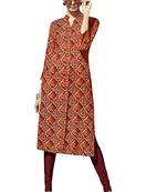 Multicolor printed cotton cotton-kurtis