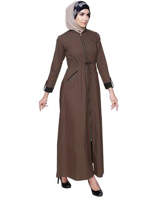 Modest Forever Drawstring Coat Abaya 2