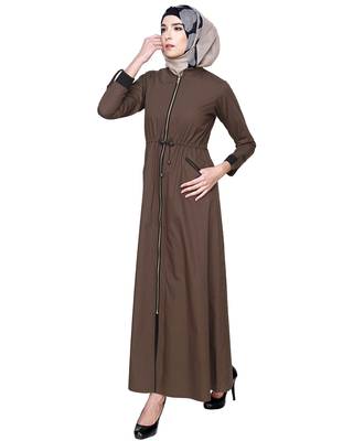 Modest Forever Drawstring Coat Abaya 3