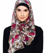 Multi Color Floral Print Instant Hijab