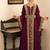 Violet Full Sleeve Moroccan Style Handmade Dress
