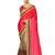 Indian women Gold Half and Half Sari Raw Silk saree with blouse