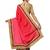 Indian women Gold Half and Half Sari Raw Silk saree with blouse