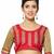 Indian women Gold Half and Half Sari Raw Silk saree with blouse
