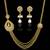 Traditional glowing bridal India pearl meena necklace kundan set