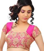 Readymade Designer Pink Color Rasal Net and Banglory Women Blouse