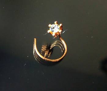 Diamond Stone Elegant Look Designer Nose Pin 2