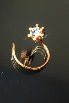 Diamond Stone Elegant Look Designer Nose Pin