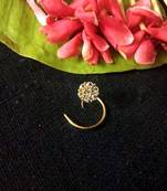 Designer 8 Diamond Stone Golden Nose Ring