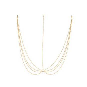 Simple Designer Golden Chain Multi layered Maang Tikka 1