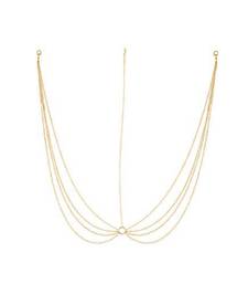 Simple Designer Golden Chain Multi layered Maang Tikka