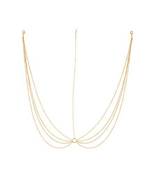 Simple Designer Golden Chain Multi layered Maang Tikka