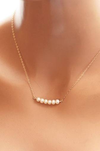 Designer Single Stone Pearl necklace
