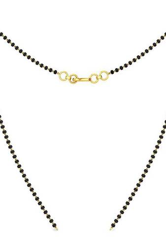 Simple Designer Black Agate Stone 1 Line Mangalsutra for Office or Casual Wear
