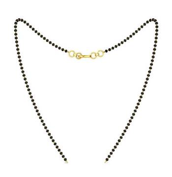Simple Designer Black Agate Stone 1 Line Mangalsutra for Office or Casual Wear 2