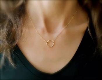 Designer Golden Chain Simple Necklace 1