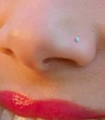 Diamond Stone Elegant Look Designer Nose Pin