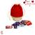 Red Pouch Bag And Chocolates Hamperr
