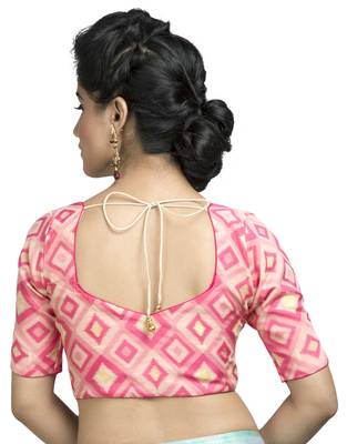 Pink Color Cotton Padded Blouse 2