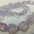 Lavender quartz gemstone plain hand polished tumble beads necklace gsn59
