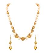 Marvellous Gold Plated Necklace Mala Set For Women