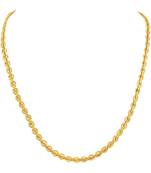 Elegant Party Wear Gold Plated Chain For Unisex