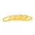 Brilliant Laxmi Coin Gold Plated Set Of 4 Bangles For Women
