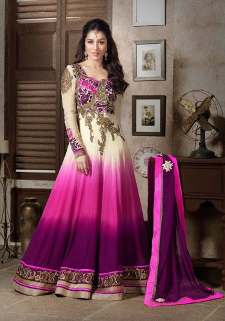 Shraddha kapoor in floor length anarkali salwar suit