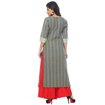 Green printed cotton kurtas-and-kurtis 2