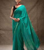 Green bandini saree