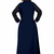 dark blue hand print rayon kurti