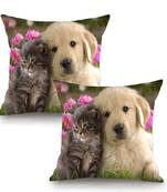 Cute Animals Digital Printing Cushion Cover (16 x 16 Inch)