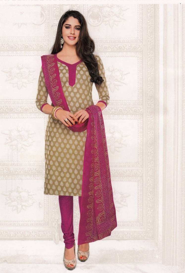 Radiant Multi Color Cotton Printed Unstitched Dress Material DP