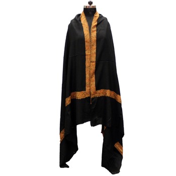 black embroidered kashmiri shawl