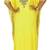 Yellow Zari Stone Work Georgette Islamic Style Beads Embedded PartyWear Farasha