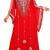 Red Zari Stone Work Georgette Islamic Style Beads Embedded PartyWear Abaya