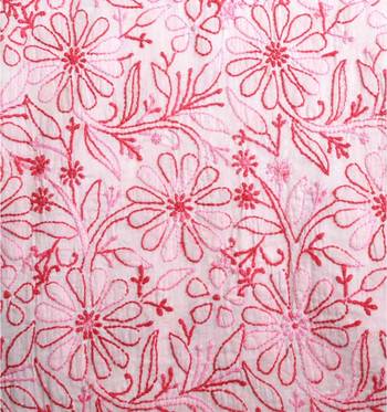 Light peach embroidered cotton kurtas-and-kurtis 4