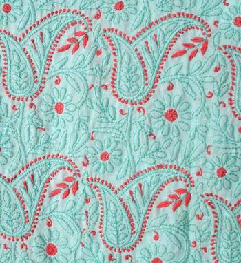 Blue embroidered cotton kurtas-and-kurtis 4
