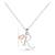 0.04ctsValentine Alphabet R With Heart Design Pendant in 18KT Rose Gold (GH Color, SI Clarity) with 16" Chain