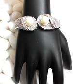 Designer Americian Diamond Pearl Braclet