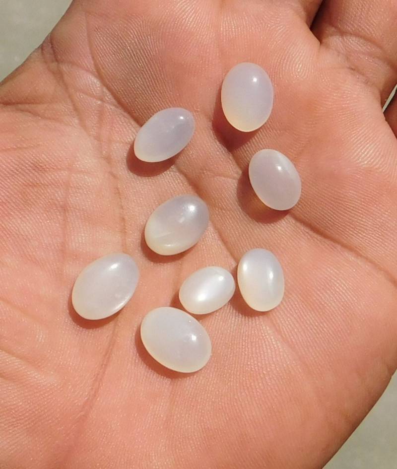 35.4cts genuine? Finest silky moonstone mix lot cabochon loose gemstone ...