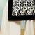 White cotton printed straight cut kameeze in chinese collar
