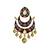 Meenakari Kundan Double Layer Gold Plated Brass Chaand Bali Jhumka Fashion Earring Set For Women