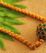 Beautiful matte finish emerald ball designer chain -dj14227