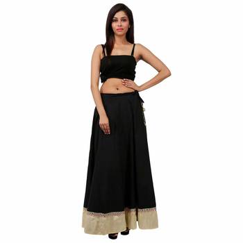 Black Cotton skirts 1