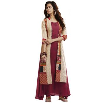 Maroon none cotton salwar 1
