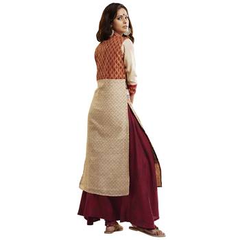 Maroon none cotton salwar 2