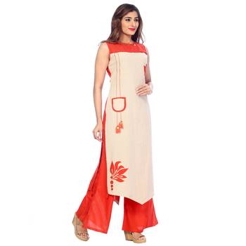 Orange none cotton salwar 3