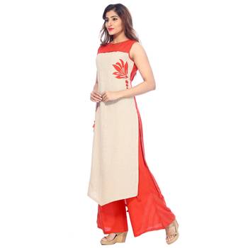Orange none cotton salwar 4