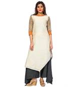 Beige none chanderi salwar